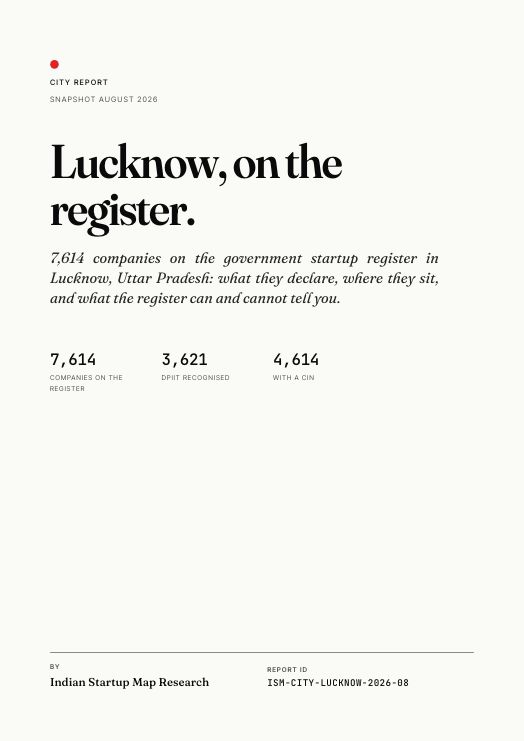 Lucknow Startup Report 2026, the cover